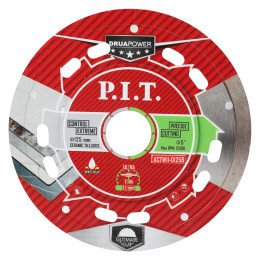 Алмазный диск P.I.T. ACTW11-0125B отрезной ультратонкий DRUA, 125х22.2х1.1мм, сухой/мокрый рез