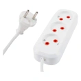 Удлинитель STEKKER 3 гнезда б/з 2x0,75, 1,8м, серия Home HM01-30-02, Ух-10 39209