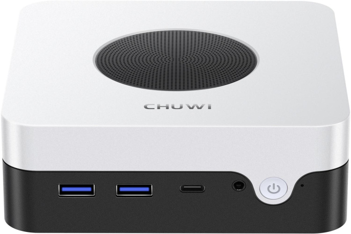 Неттоп Chuwi LarkBox X Core 3 100U 1.2 16Gb SSD512Gb Graphics Windows 11 Pro 2xGbitEth WiFi BT 65W черный/белый 31246918