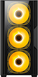 Корпус mATX BLOODY CC-123, Mini-Tower, без БП,  черный [cc-123-bk]
