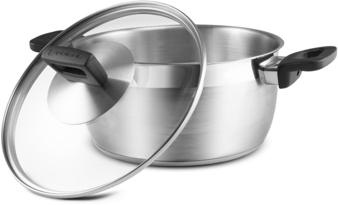 Кастрюля Polaris Rialto 24C 5.4л. d 24см с крышкой стальной 015153