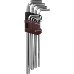 Набор торцевых шестигранных удлиненных ключей Thorvik HKL10S H1.5-H10 10 предметов 53052 HKL10S 53052