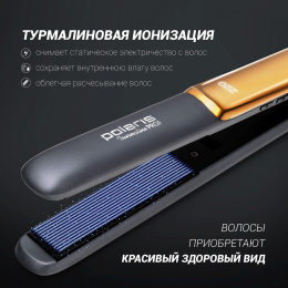 Выпрямитель Polaris PHSS 2098TTi Tourmaline PROF 36Вт черный/оранжевый макс.темп.:230С покрытие:керамико-турмалиновое PHSS 2098TTI