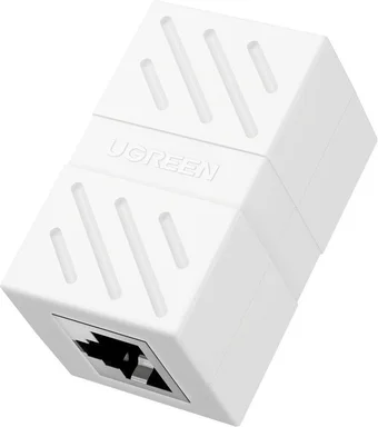 Адаптер-удлинитель для сетевого кабеля UGREEN NW114 (20311) RJ 45 Network Keystone Jack In-Line Coupler Female to Female. В комплекте 1 шт. Цвет: белый