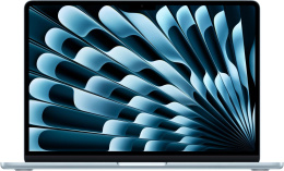 Ноутбук Apple MacBook Air A3240, 13.6", 2025, Retina, Apple M4 10 core 4ГГц, 10-ядерный, 16ГБ 256ГБ SSD,  macOS,  голубой [mc6t4hn/a]