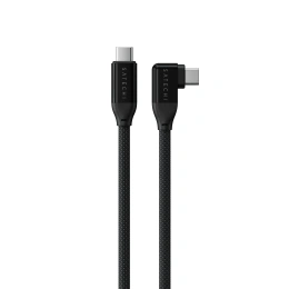 Кабель угловой вправо Satechi Right Angle 240W PD USB-C to USB-C Cable. Длина: 1м. Цвет: черный (AP-YCR100K)
