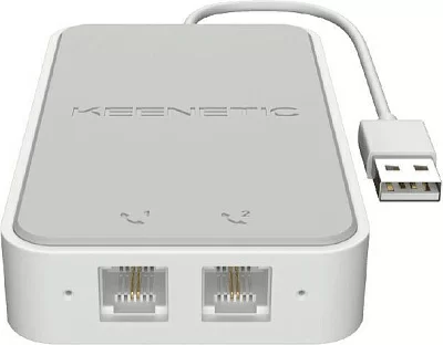 Keenetic KN-3110 Linear USB 2.0 - 2xRJ-11 FXS USB-адаптер для двух аналоговых телефонов