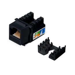 Cabeus KJ-RJ45-Cat.5e-90-BK Вставка Keystone Jack RJ-45, категория 5e, заделка тип 110, черная