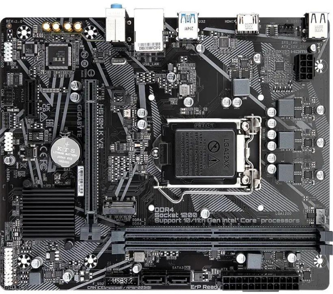 Материнская плата Q470 S1200 MATX H510M K V2 2.0 GIGABYTE