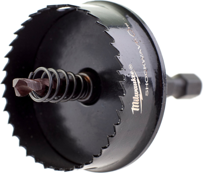 Коронка Milwaukee Shockwave 38мм (49569835) (пильная, центрирующее сверло, обрабатываемый материал: алюминий, металл, цветные металлы, рабочий диаметр: 38 мм, хвостовик: шестигранный)