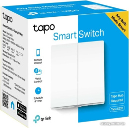 TP-Link Tapo S220 Умный 2-клавишный, 1-позиционный выключатель