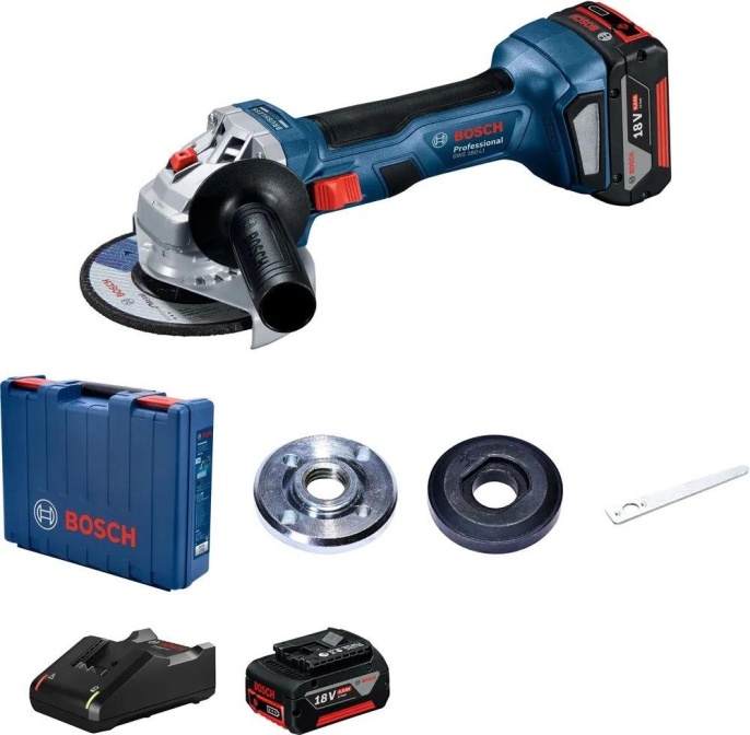 Аккум. углошлифовальная машина Bosch GWS 180-LI 11000об/мин рез.шпин.:M14 d 125мм жестк.кейс 06019H9025
