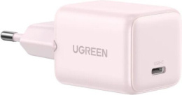 Сетевое зарядное устройство UGREEN X512 55556 Mini 20W USB-C GaN Fast Charger EU. Цвет: розовый (55556_)