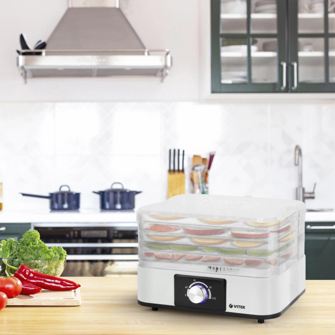 Сушилка для овощей и фруктов Vitek VT-5067, 5 поддонов
