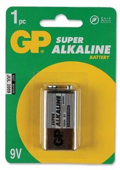 9V Батарейка GP Supercell 1604S 6F22,  1 шт.