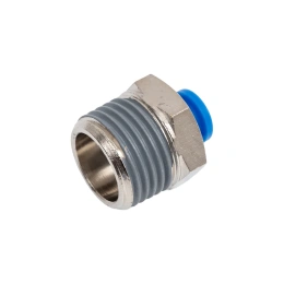 Пневмофитинг цанговый прямой с наружной резьбой HIMPT PC 6-04 (R1/2) 00-00008607