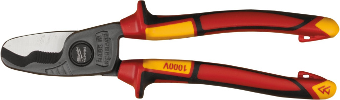 Кабелерез Milwaukee VDE 210мм 4932464563 диэлектрический, cталь, прецизионный шарнир, ручка с мягкой накладкой, отверстие для шнурка