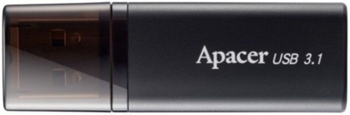 Накопитель USB Apacer AH25B 128GB AP128GAH25BB-1 интерфейс: USB 3.2 Gen 1 Type-A 5 Гбит/сек , с колпачком, материал корпуса: металл