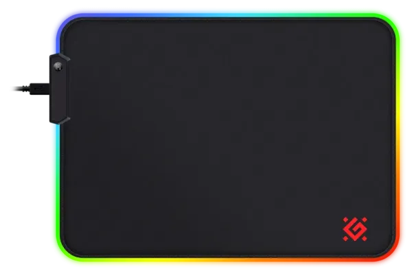 Коврик для мыши Defender Black M черный, каучук + ткань, 350х300х4мм [50008]
