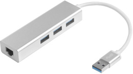 Greenconnect USB 3.0 Разветвитель на 3 порта + 10/100Mbps Ethernet Network metall Greenconnect USB 3.0 Разветвитель на 3 порта + 10/100Mbps Ethernet Network metall GCR-AP05