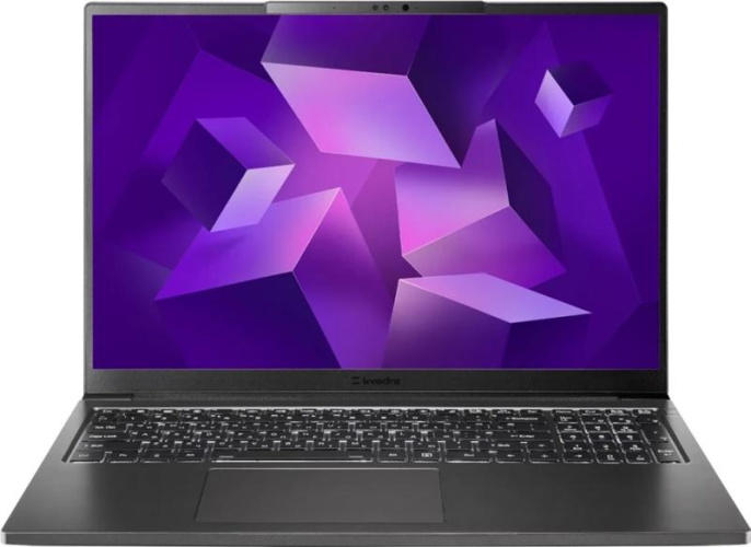 Ноутбук KVADRA NAU LP16 Core Ultra 7 155U,16" FHD (1920x1200) IPS,16Gb DDR5, 512Gb SSD,55Wh,1.5kg,1YW,FHD Webcam,WiFi/BT,LTE, noOS, Графит, МПТ
