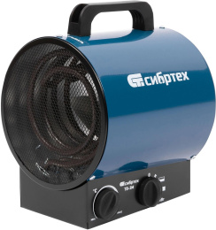 Тепловая пушка электрическая Сибртех ТВ-3М 3000Вт синий/черный