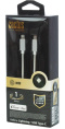 Кабель Cactus CS-LG.USB.A-1.2,  Lightning (m) -  USB (m),  1.2м,  MFI,  белый
