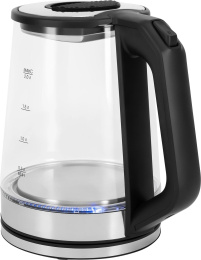 Чайник электрический Vitek VT-WK1081 2л. 1900Вт черный/серебристый корпус: стекло