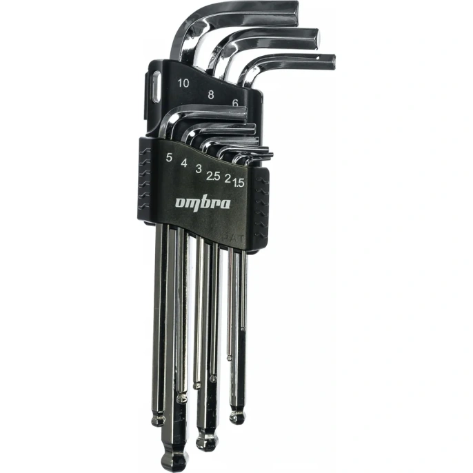 Комплект угловых шестигранников Ombra OMT9S