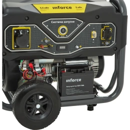 Бензиновый генератор 5,5 кВт; эл.стартер; колёса и ручки Inforce GL 5500 04-03-21