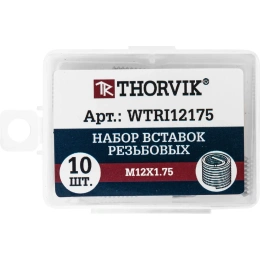 Набор резьбовых вставок Thorvik WTRI12175 M12x1.75, 10 предметов 53194
