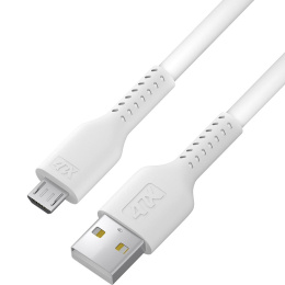 Кабель 1.0m MicroUSB, белый, белый ПВХ Кабель 1.0m MicroUSB, белый, белый ПВХ 4PH-R90066
