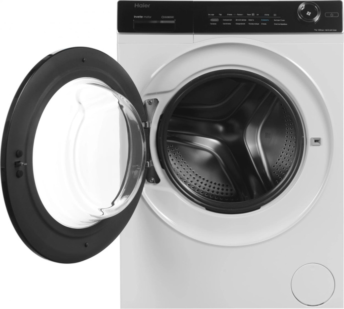 Стиральная машина узкая HAIER HW70-BP12269, с фронтальной загрузкой, 7кг, 1200об/мин, с паром, инверторная