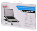 Подставка для ноутбука Buro BU-LCP170-B214, 17", 398х300х29 мм, 2хUSB, вентиляторы 2 х 140 мм, 926г, черный