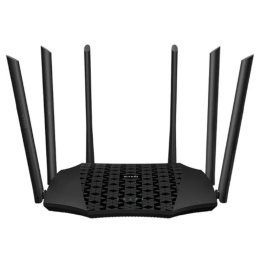 Wi-Fi роутер TENDA AC21,  Wi-Fi 5,  AC2100,  2.4/5ГГц, 3 LAN,  черный