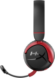 Гарнитура игровая HYPERX Cloud Mini,  для компьютера, накладные,  Bluetooth/3,5 мм, черный  / красный [7g8f1aa]