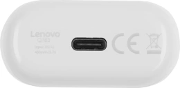Наушники Lenovo QT83, Bluetooth, вкладыши, белый