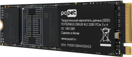 SSD накопитель PC PET PCPS256G3 256ГБ, M.2 2280, PCIe 3.0 x4,  NVMe,  M.2,  oem