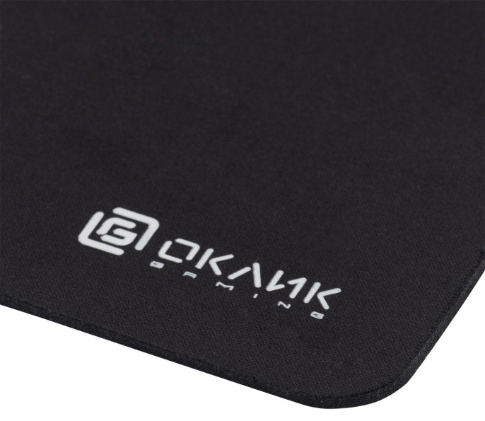 Коврик для мыши Oklick OK-F0251 (S) черный, нейлоновая ткань, 250х200х3мм