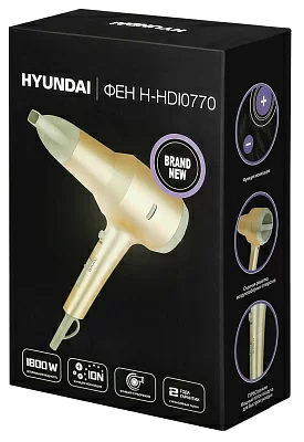 Фен Hyundai H-HDI0770 1800Вт шампань/шампань