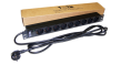 Блок розеток 19" 9 шт. без выключателя, 16A 250V, шнур питания 3.0 м TWT-PDU19-16A9P-3.0