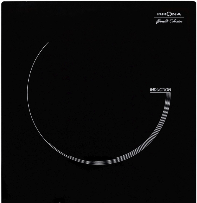 Индукционная варочная поверхность Krona Vento 30, конфорок: 2 шт.,  стеклокерамика,  независимая, черный