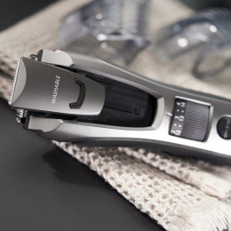 Машинка для стрижки Panasonic ER-GB80 серебристый насадок в компл:3шт