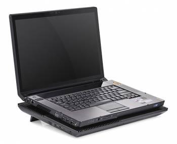 Подставка для ноутбука DeepCool Multi Core X8, 17", 381х268х29 мм, 2хUSB, вентиляторы 4 х 1290г [dp-n422-x8bk]