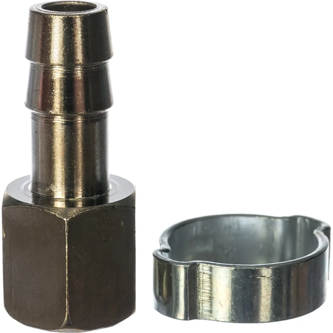 Переходник 1/4"F - елочка (10 мм; обжимное кольцо 15Х18 мм) FUBAG 180252