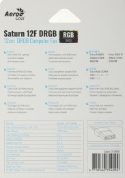 Вентилятор для корпуса Aerocool Saturn 12F RGB 120х120x25 черный 4-pin Molex 20дБ SATURN 12F DRGB MOLEX Ret