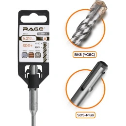 Бур (6х210 мм; SDS+) RAGE by VIRA 560621
