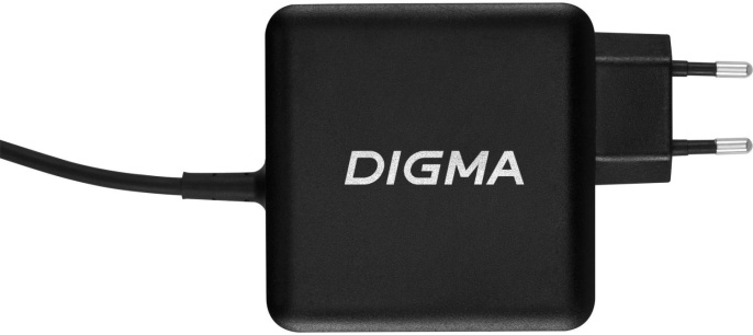 Адаптер питания Digma DM-U70,  5 - 20 В,  3.25A, 65Вт,  черный