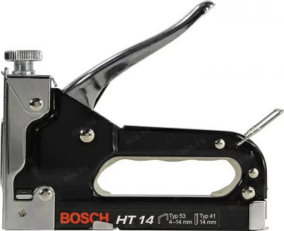 Степлер ручной Bosch HT14 скобы тип 53: 11.4мм 4-14мм гвозди тип 41: 14мм