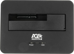 Док-станция для HDD AgeStar 3UBT7 SATA III USB3.0 пластик/алюминий серебристый 1